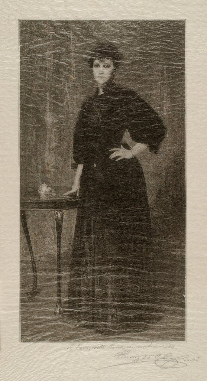 Siyahlı Bir Bayan by Alsace Henry Wolf
