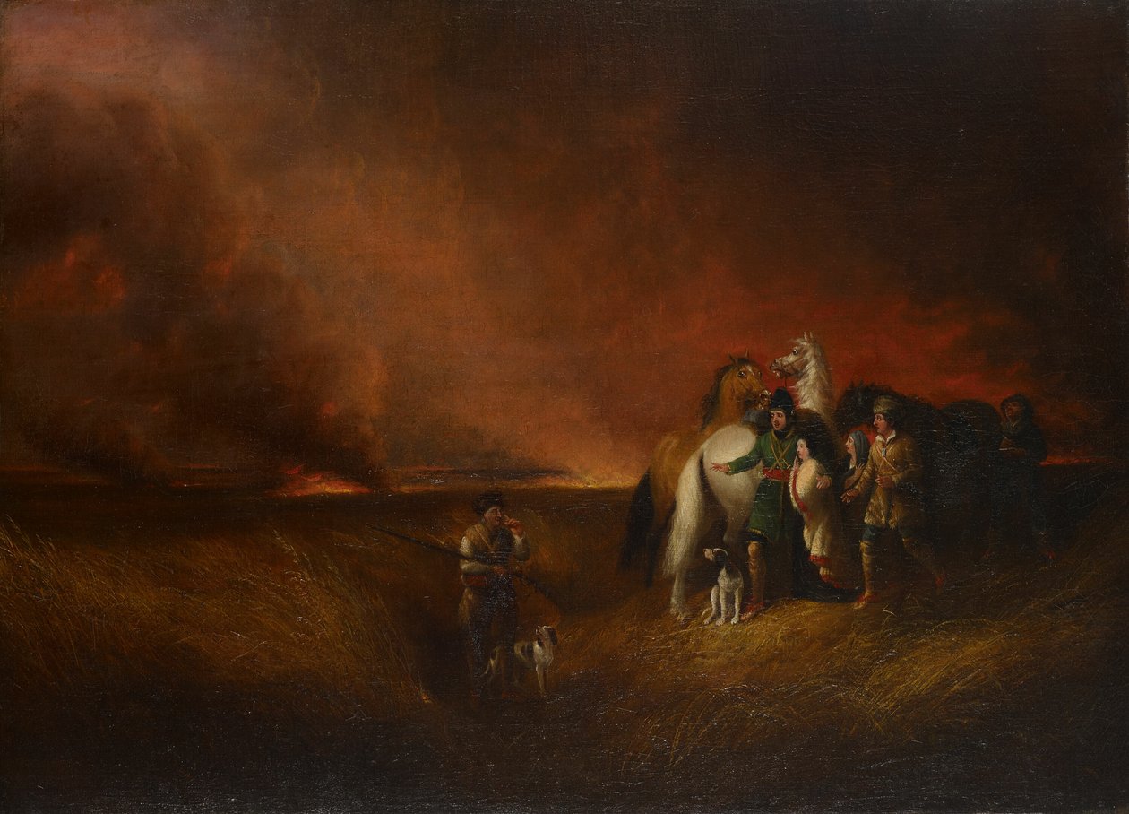 Yanan Çayır, 1827. by Alvan Fisher