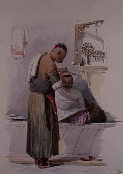 Bir Berber, c.1855 by Amadeo Preziosi