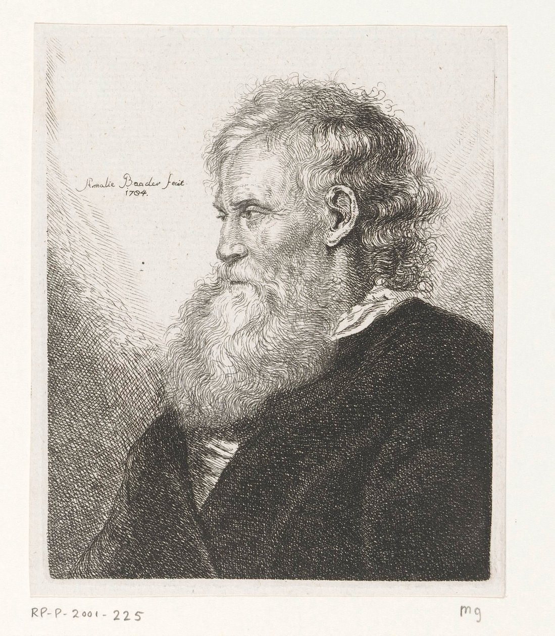 Sakallı yaşlı adam by Amalie Baader