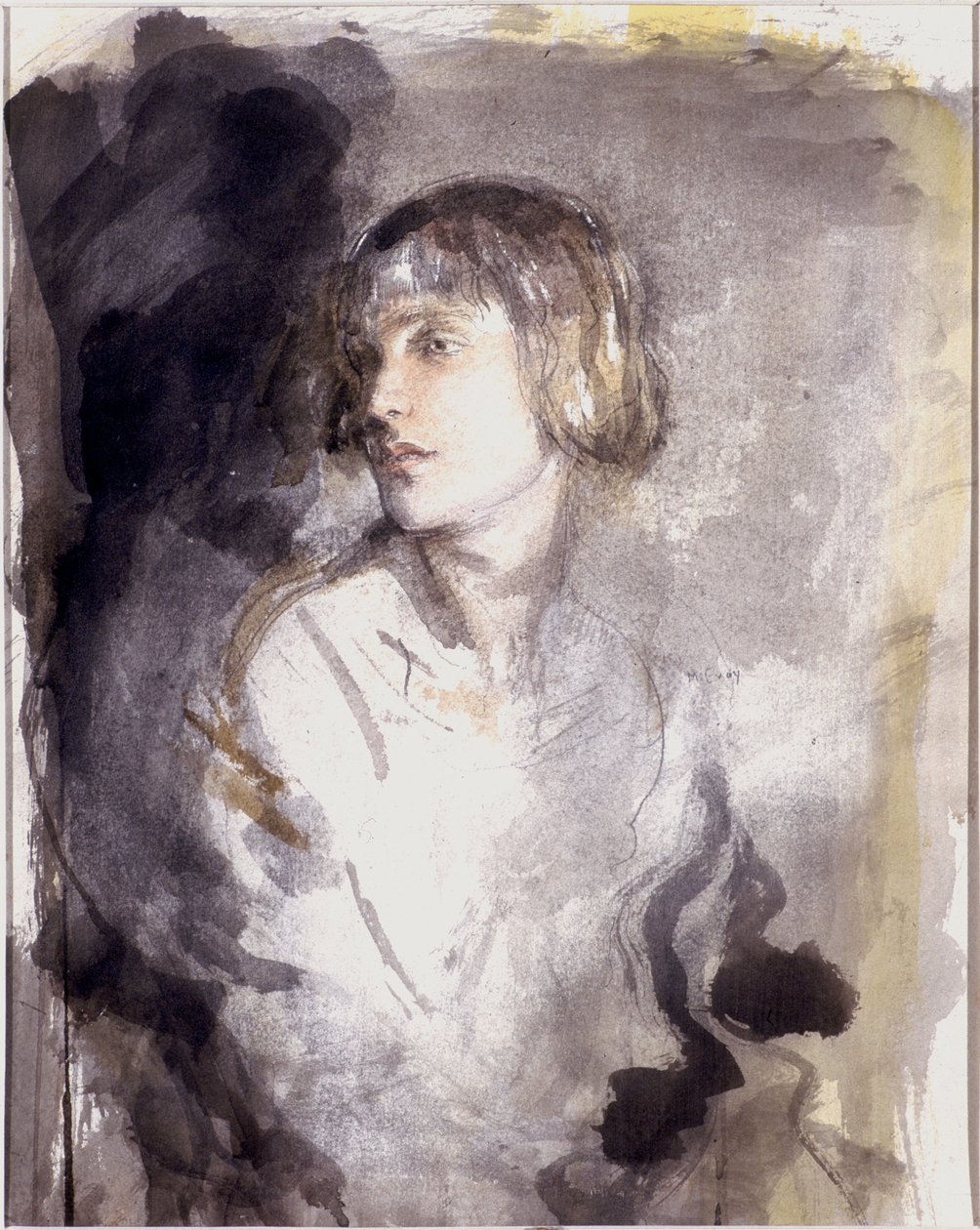 Zita Jungman (dokuma kağıt üzerinde wc) by Ambrose McEvoy