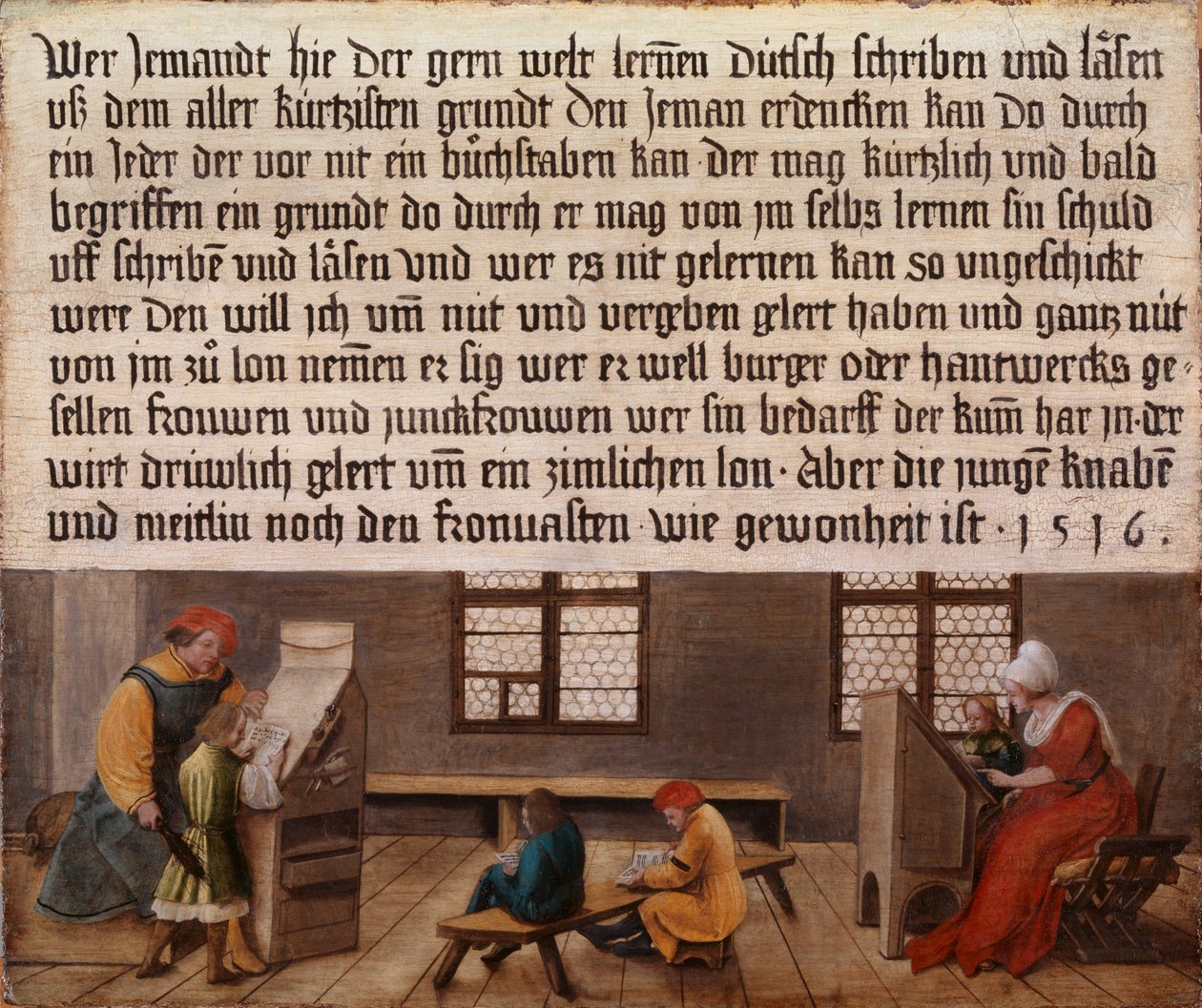Okul Müdürü Tabela by Ambrosius Holbein