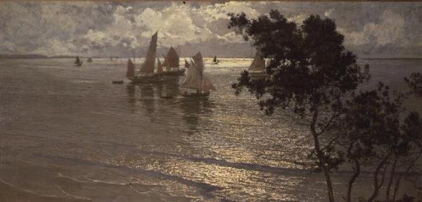 Yatlar Açık Deniz by Amédée Julien Marcel Clément
