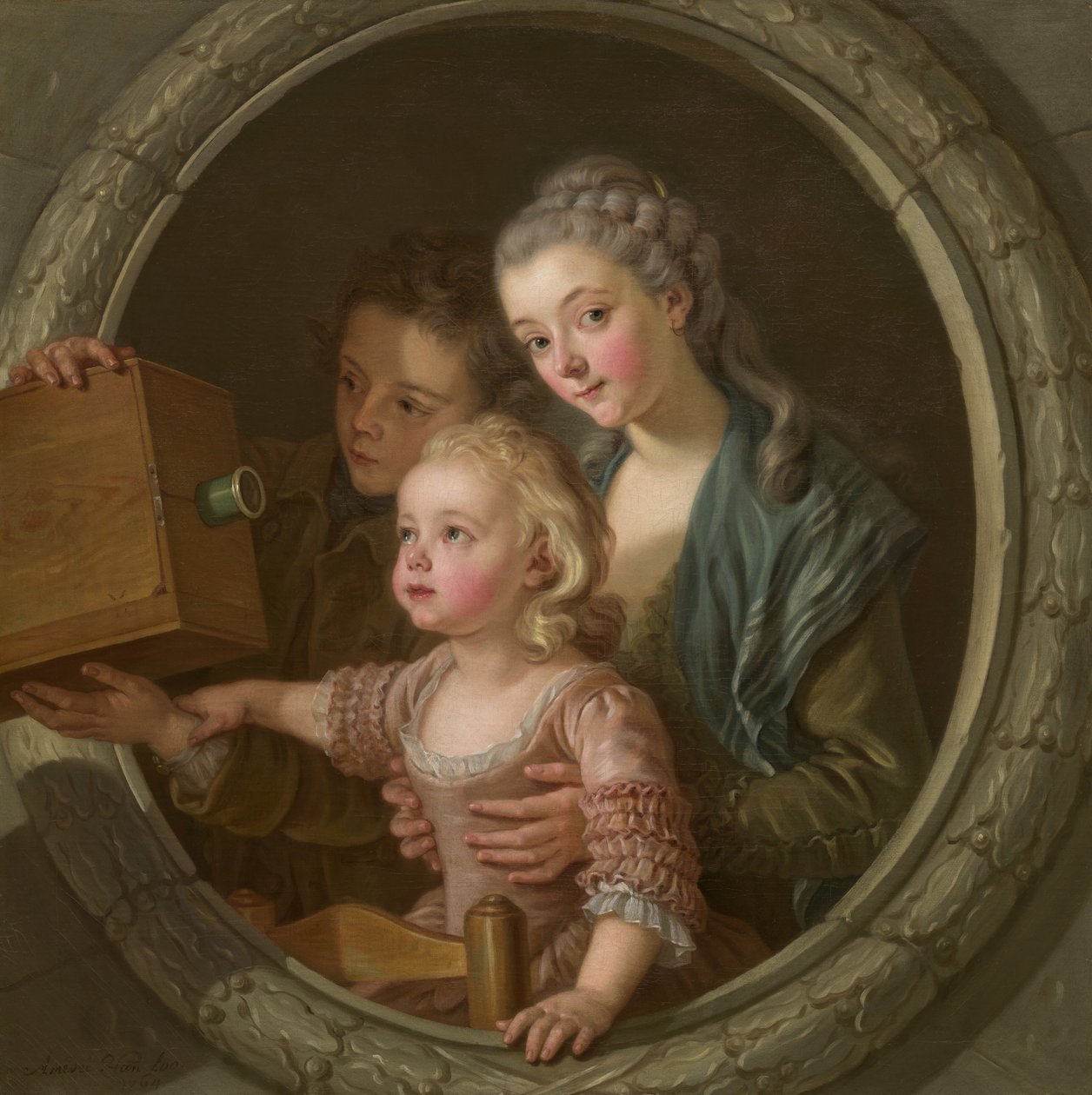 Kamera Obscura, 1764. by Amédée van Loo