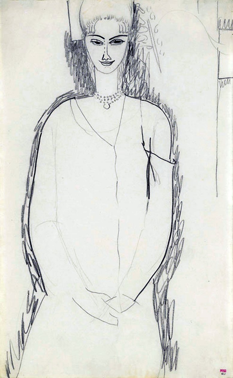 Anna Ekmatova, ೧೯೧೧ by Amedeo Modigliani