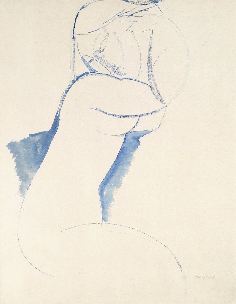 Karyatid, c.1913 by Amedeo Modigliani