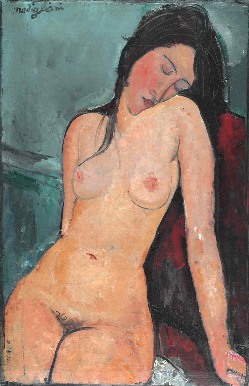 Çıplak Kadın , c. 1916. by Amedeo Modigliani