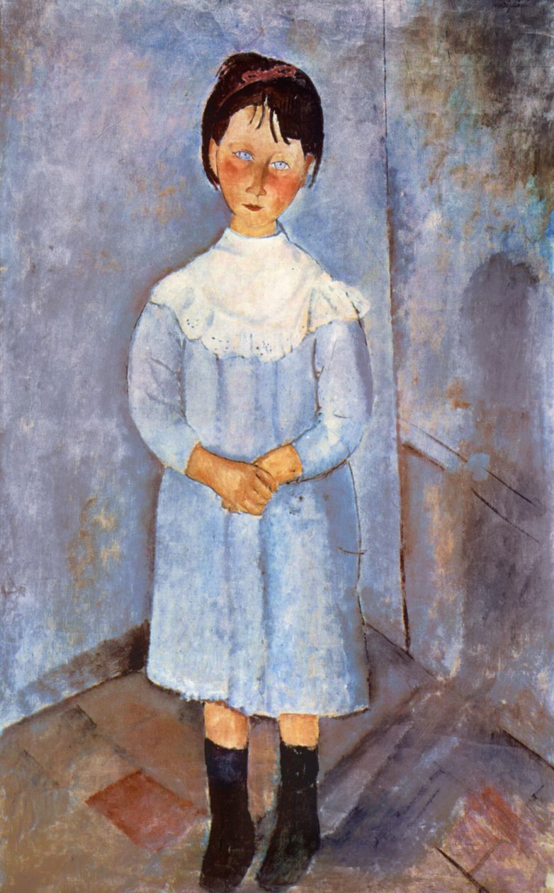 Mavili Kız, 1918 by Amedeo Modigliani