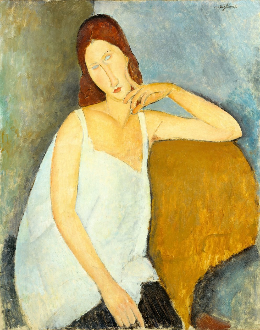 Jeanne Hebuterne (1898–1920), 1919 by Amedeo Modigliani