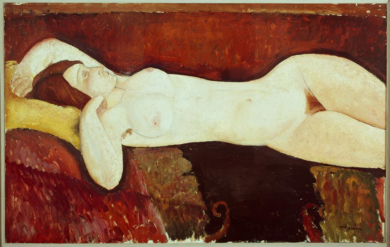 uzanmış çıplak - le grand nu by Amedeo Modigliani
