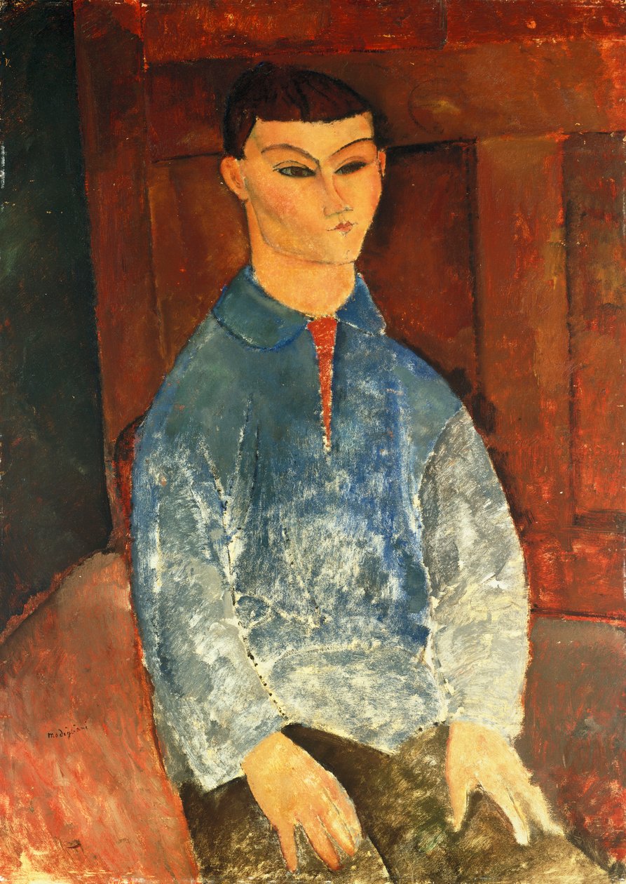 Moise Kisling Oturan, 1916 by Amedeo Modigliani