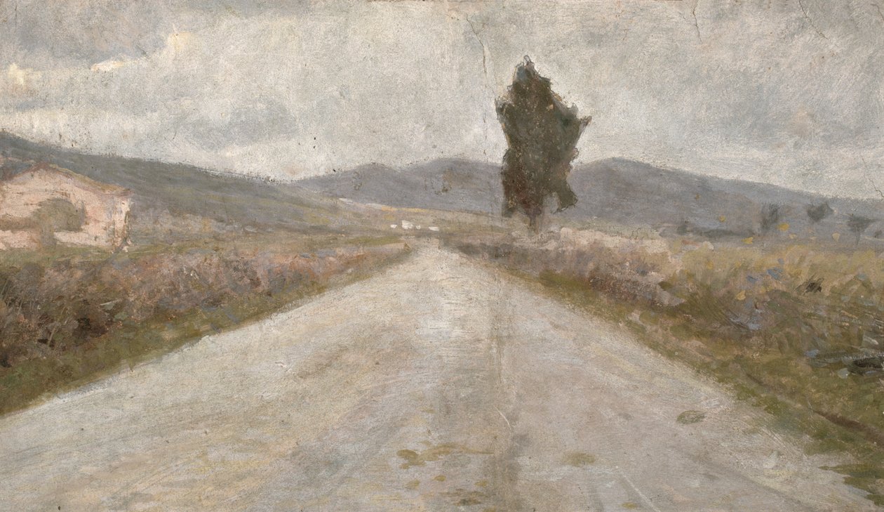 Toskana Yolu, 1899 dolayları by Amedeo Modigliani