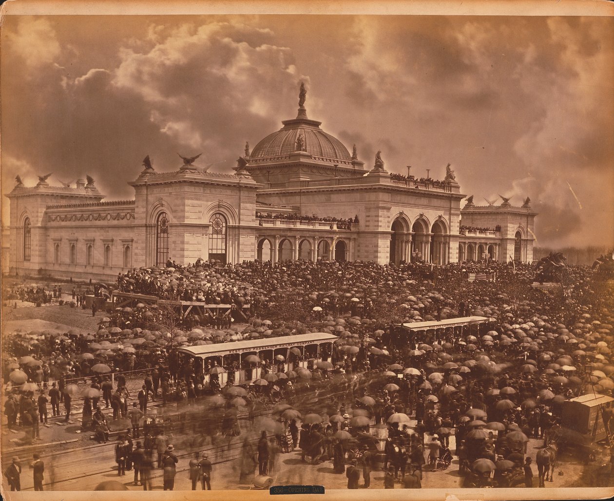 Açılış günü: hatipler, 1876 (albüm baskısı) by American Photographer