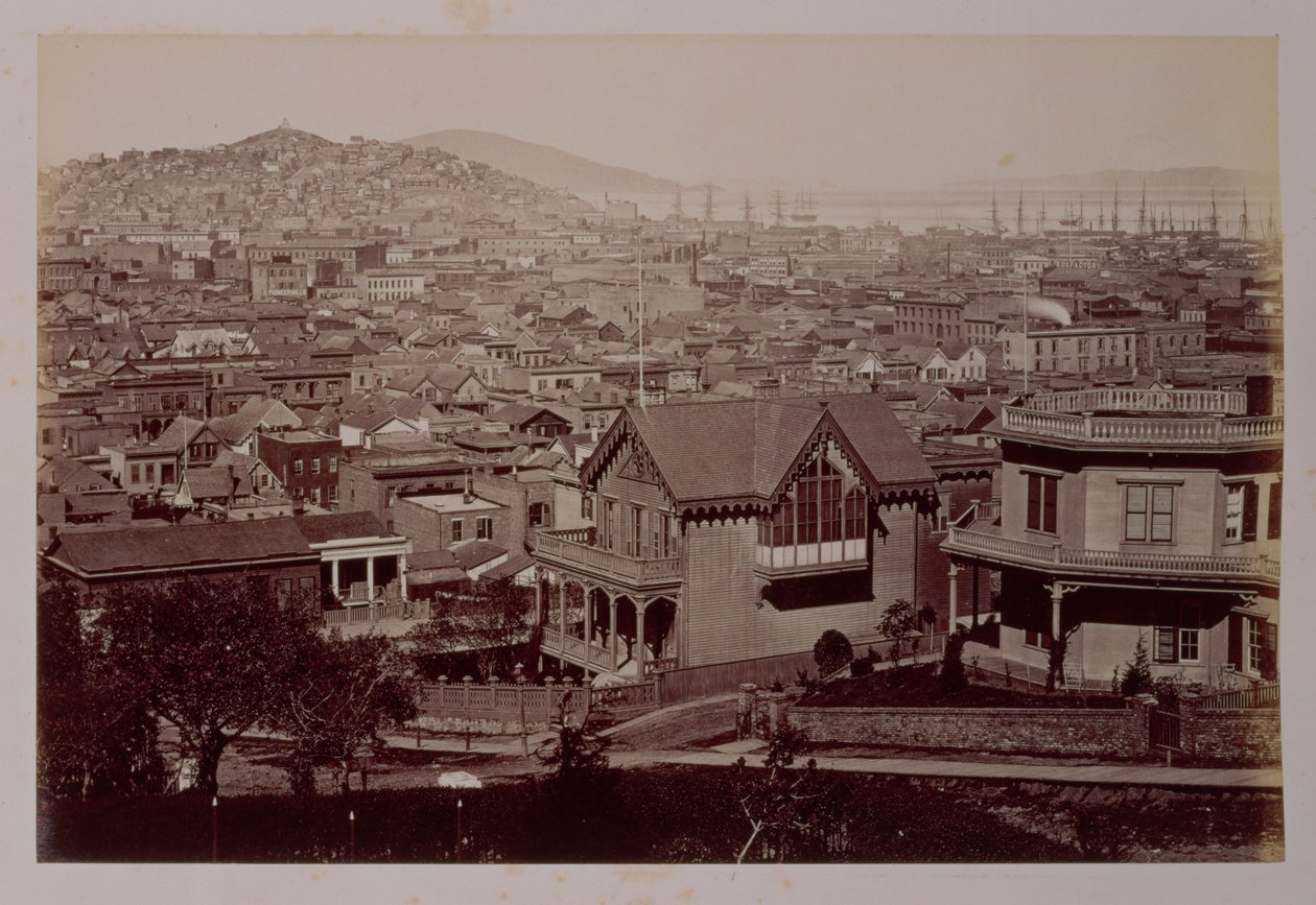 San Francisco manzarası, 1875 dolayları (albüm baskısı) by American Photographer