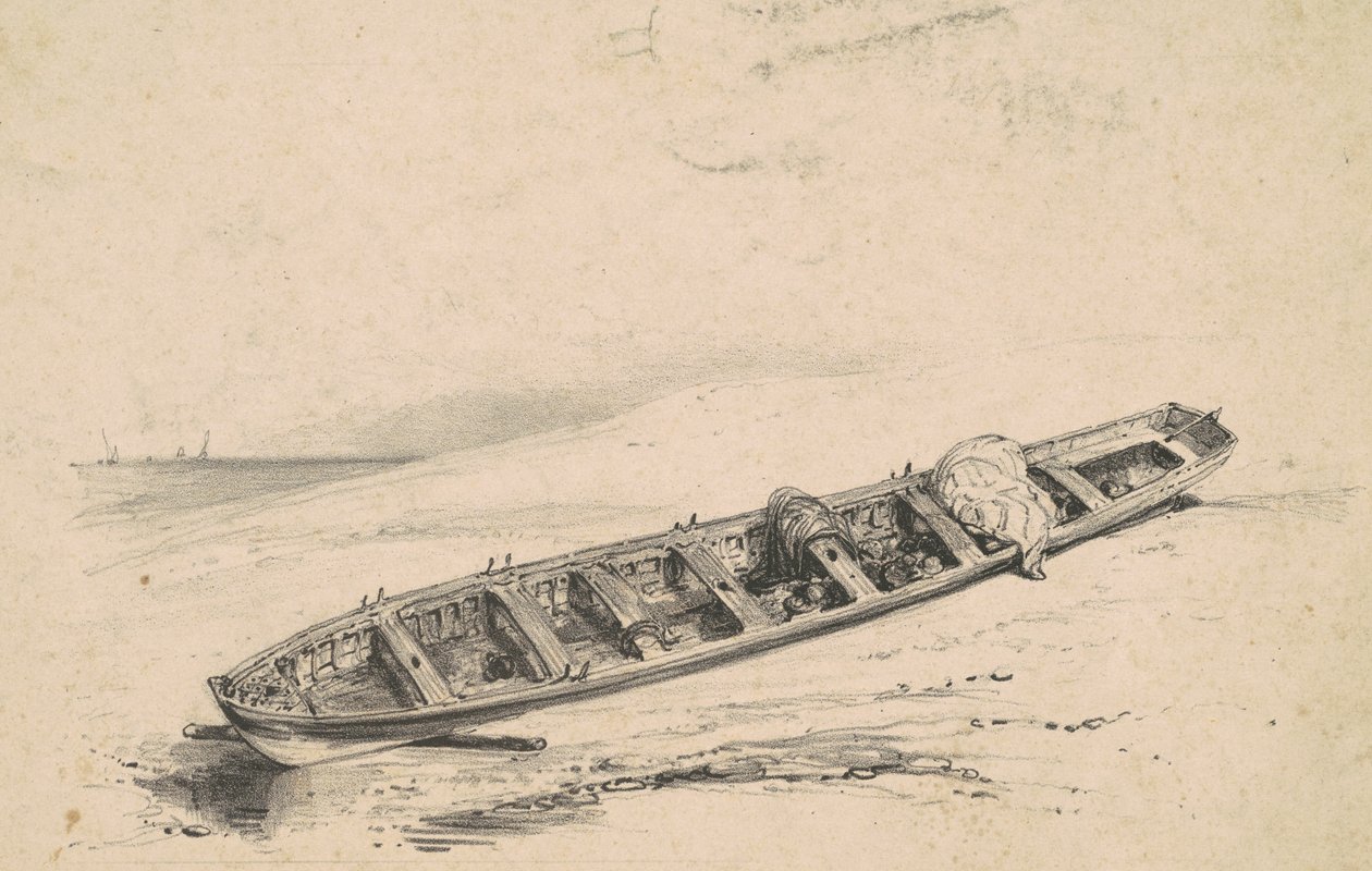 Sahilde Uzun Tekne by American 19th Century