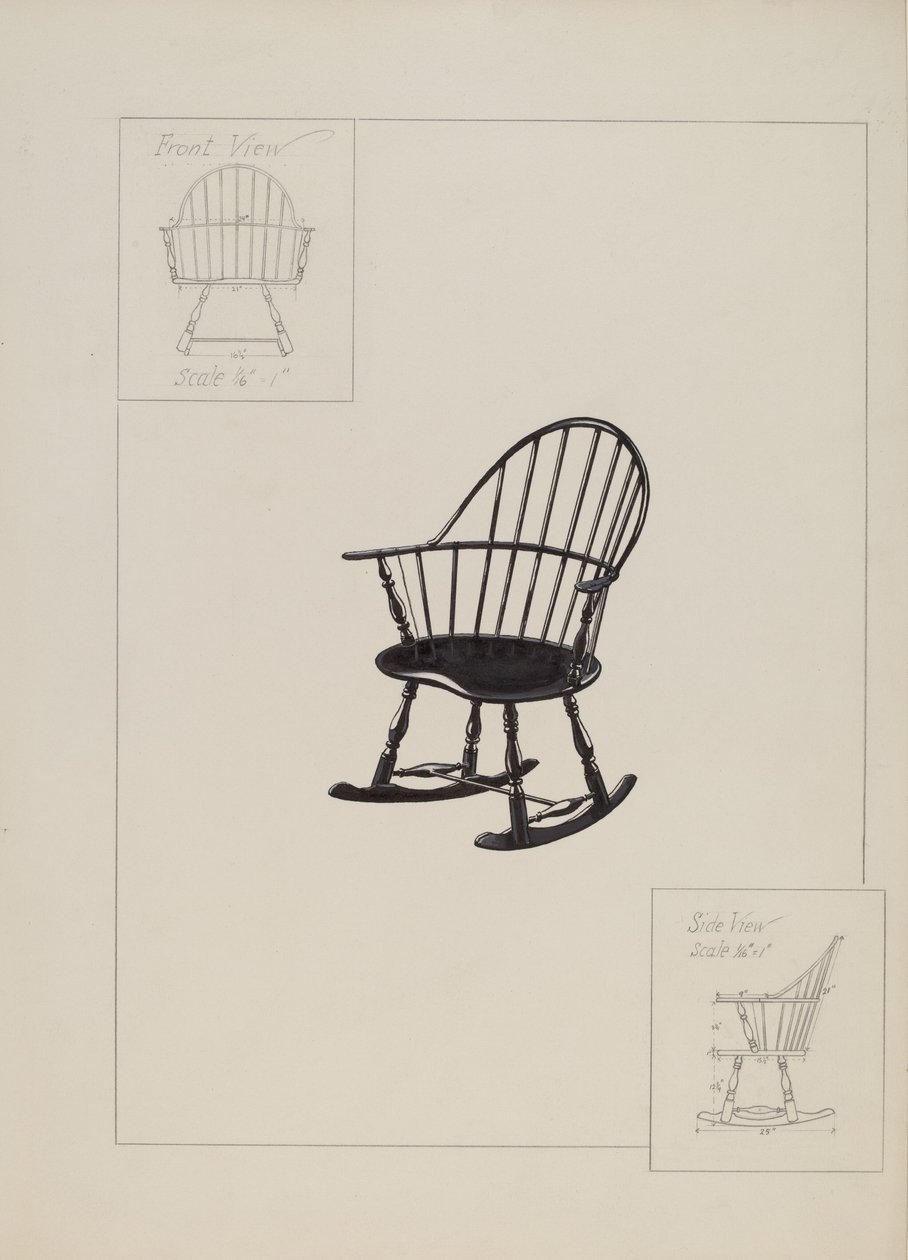 Sandalye (Windsor) by American 20th Century