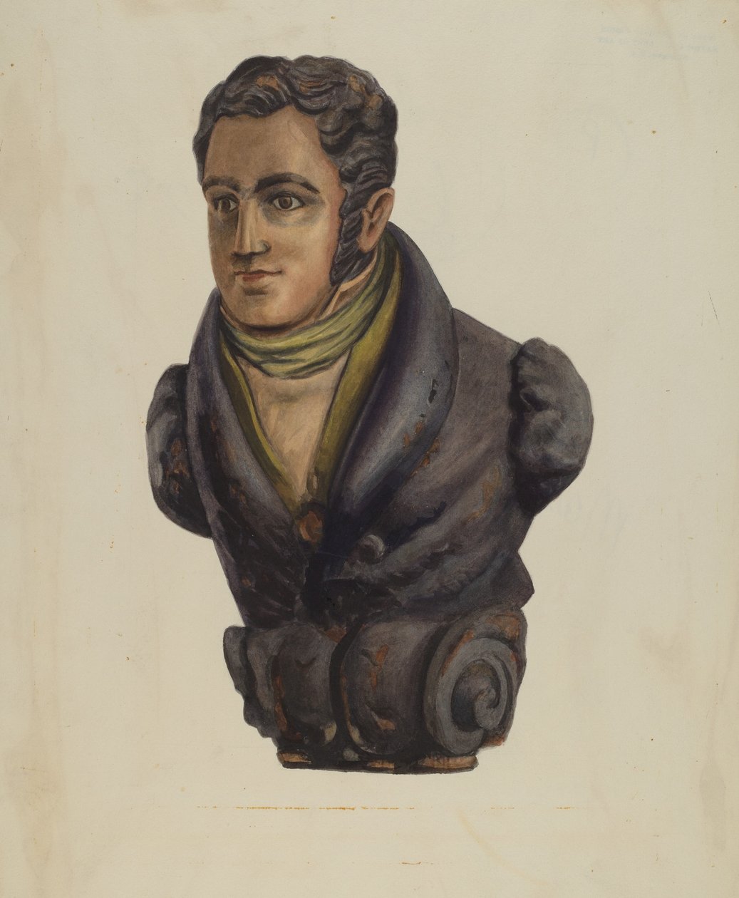 "Bartholomew Gosnold"dan figür başı by American 20th Century