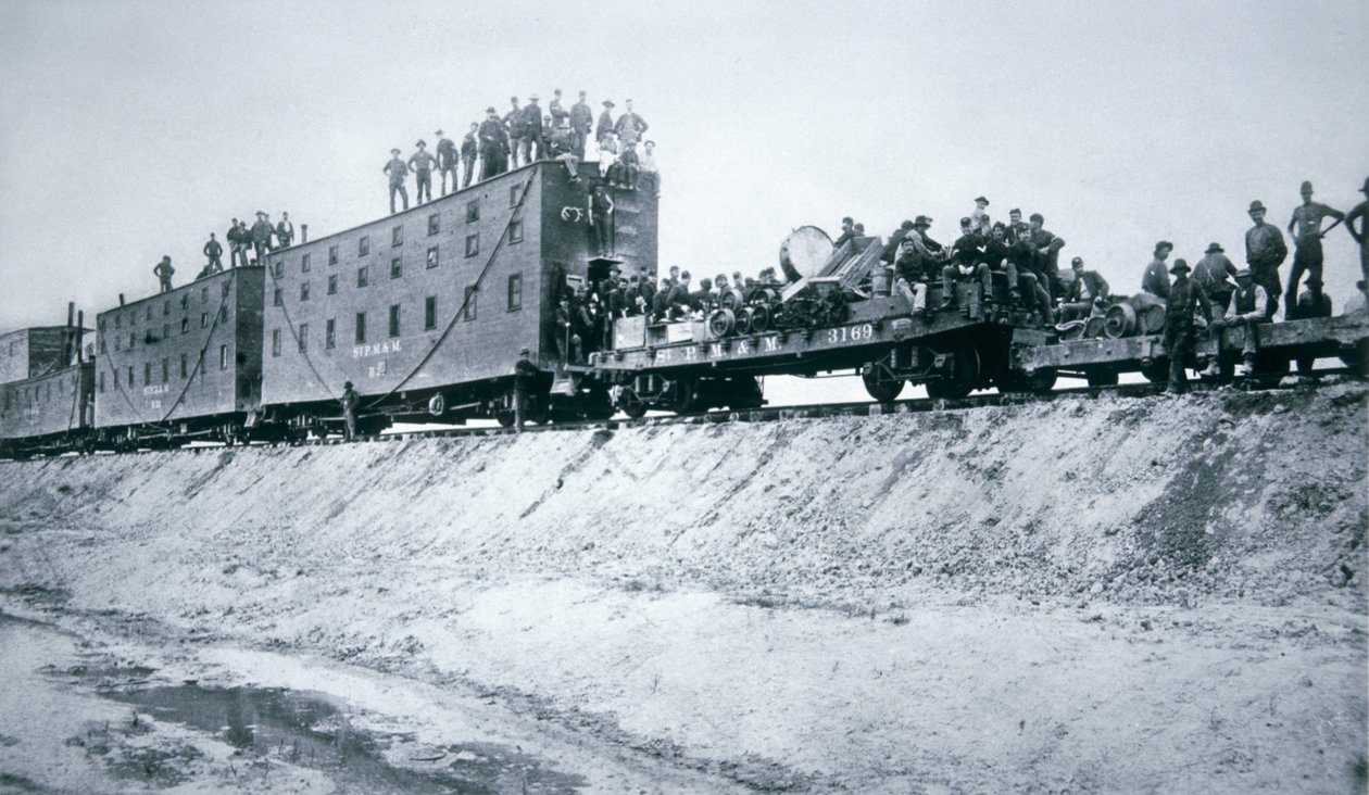 Demiryolu İnşaat Ekipleri by American Photographer