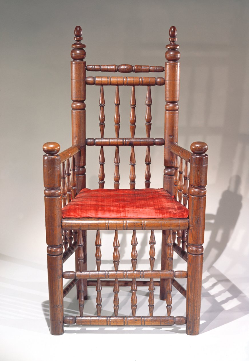 Brewster Sandalye (ahşap ve tekstil) by American School