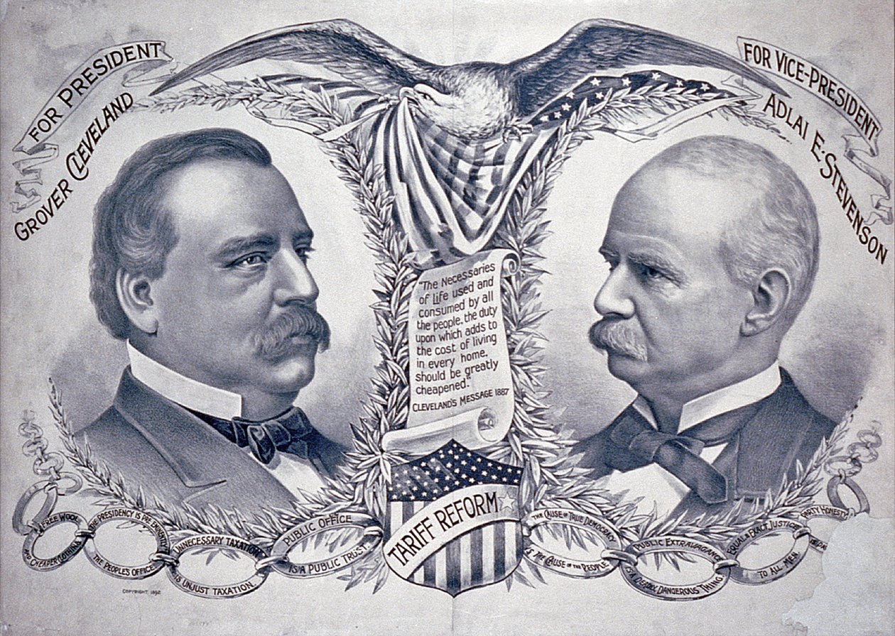Demokratik başkanlık kampanyası afişi by American School