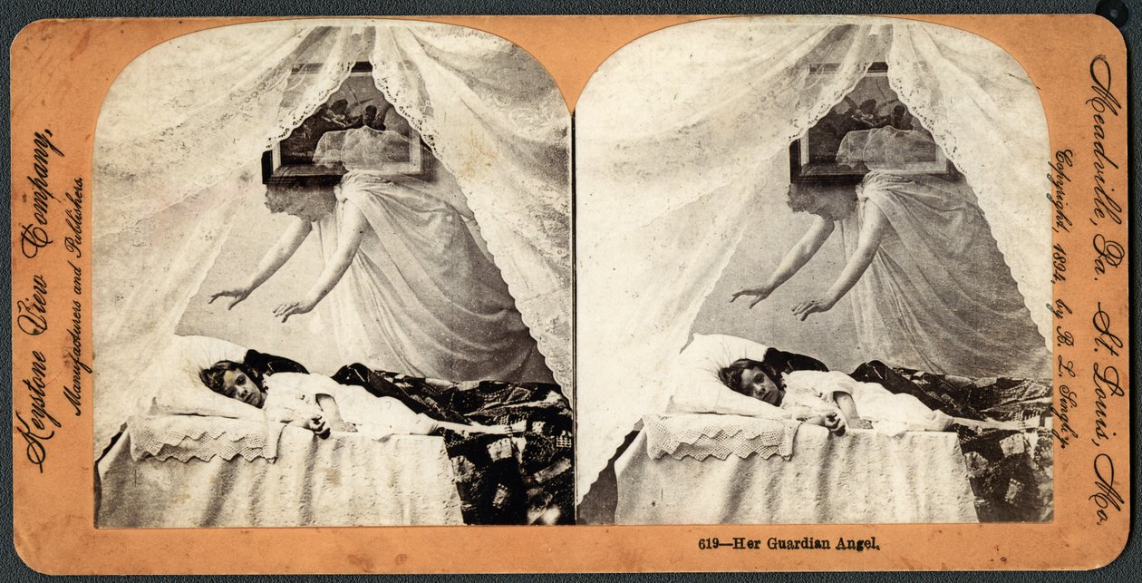 Koruyucu Meleği, (stereograf) by American School