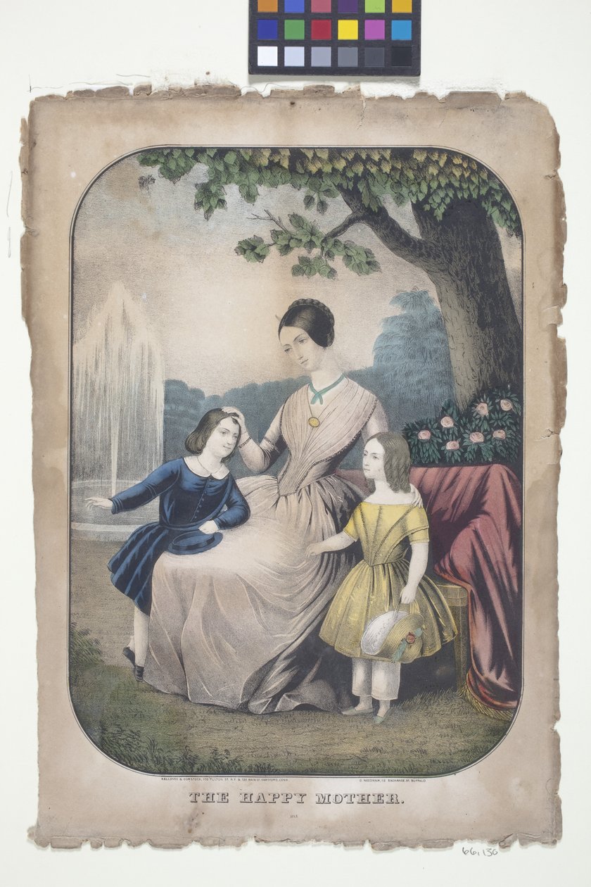 Mutlu Anne (elle boyanmış taşbaskı) by American School