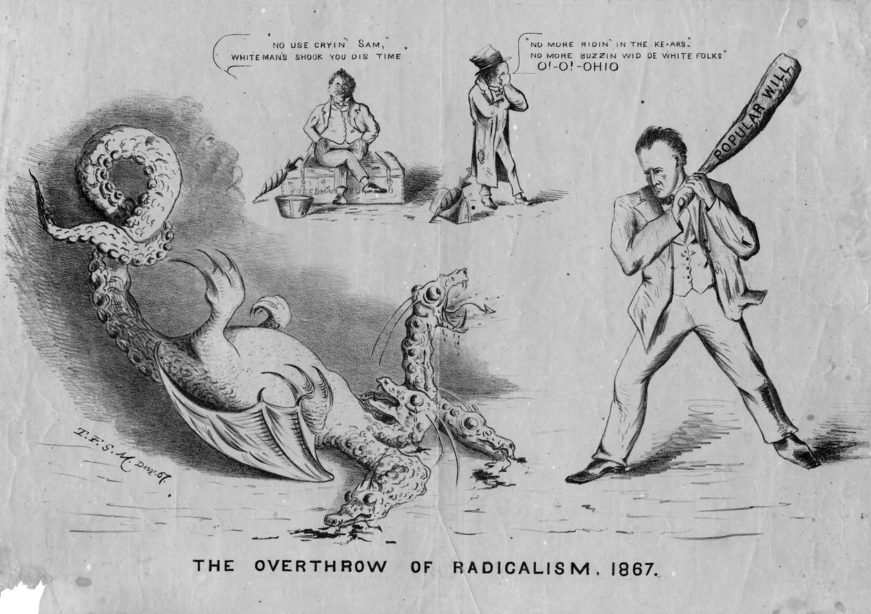 Radikalizmin devrilmesi, 1867, c.1867 by American School