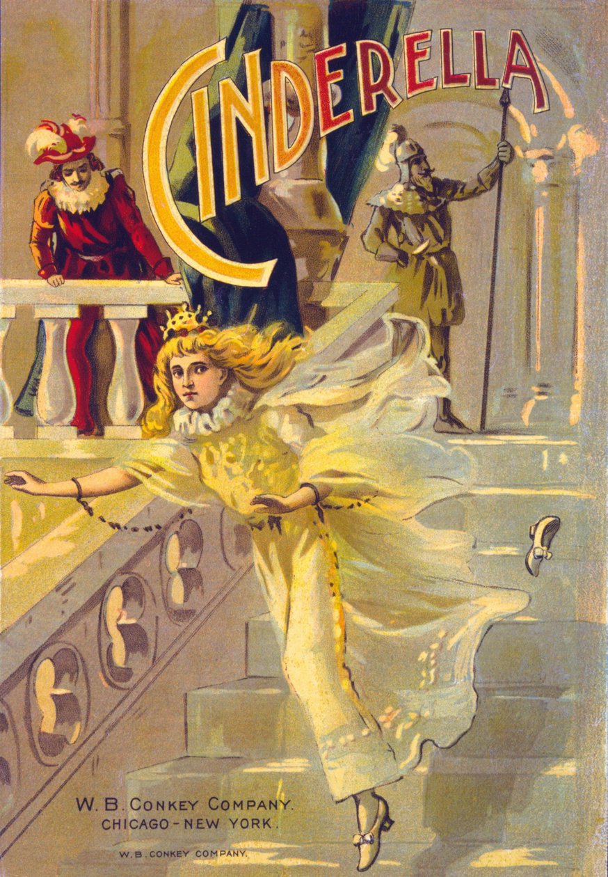 Cinderella (Cinderella) için tiyatro afişi. by American School