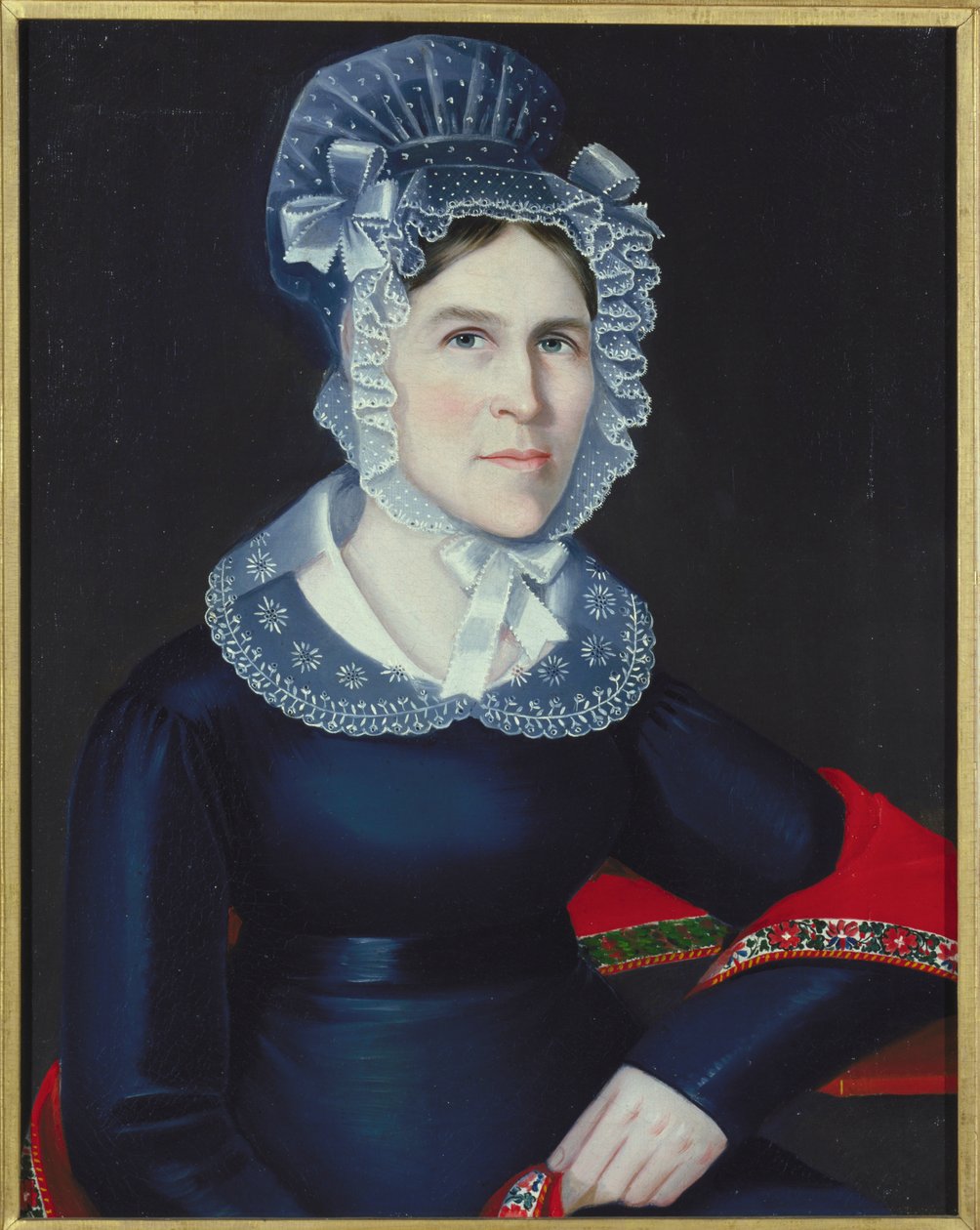 Hannah Bull Thompson, 1824 by Ammi Phillips