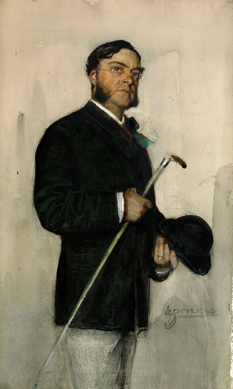 Bankacı Ludvig Arosenius by Anders Leonard Zorn