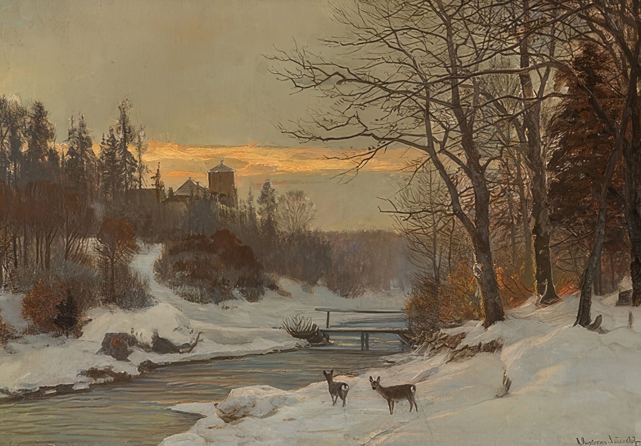 Kışlık dere manzarası by Anders Andersen Lundby