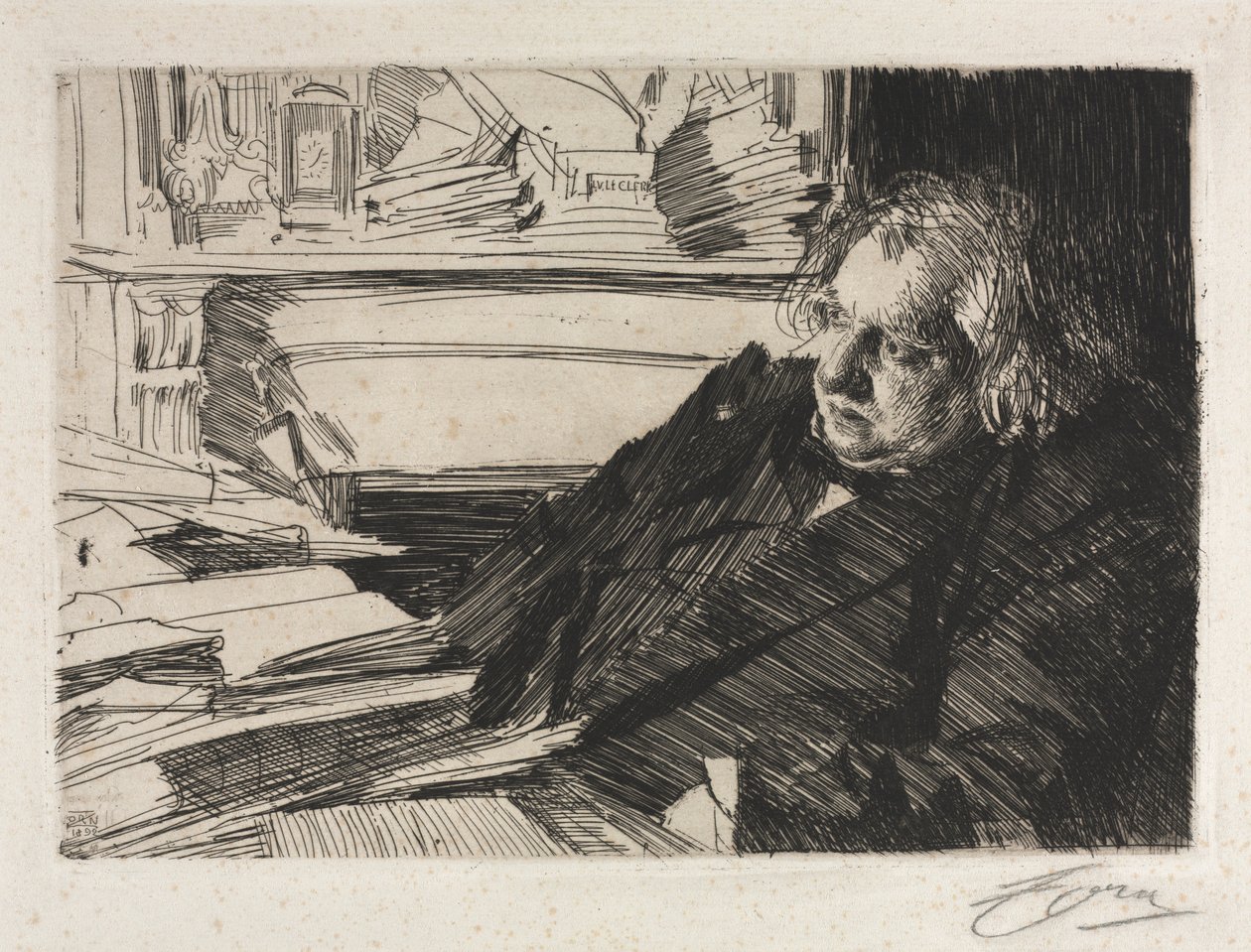Ernest Renan, 1892. by Anders Leonard Zorn