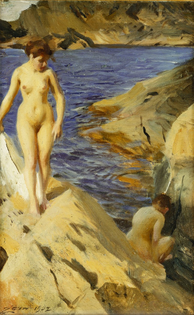 çıplaklar; gece, 1902 by Anders Leonard Zorn