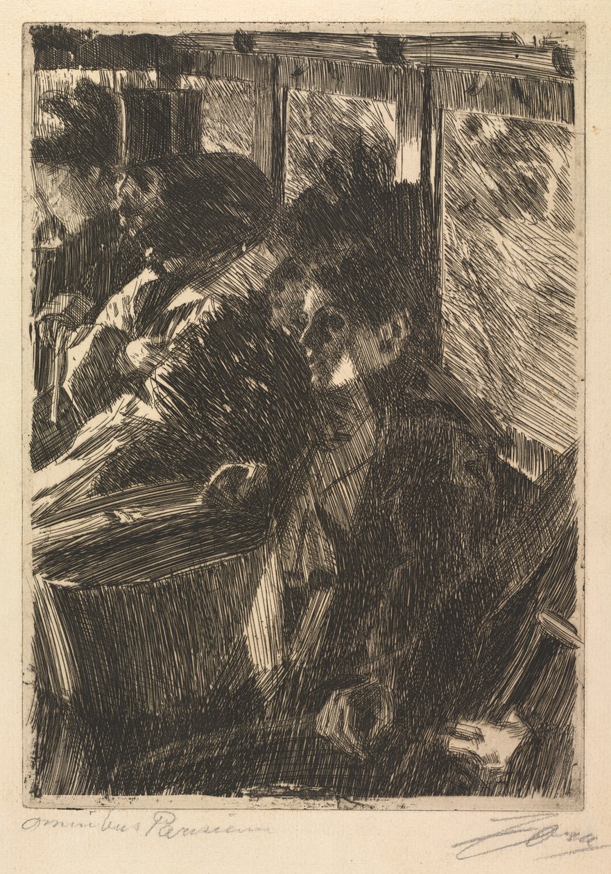 Otobüs, 1892. by Anders Leonard Zorn