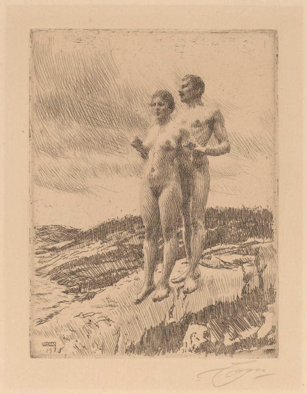 İki, 1916. by Anders Leonard Zorn