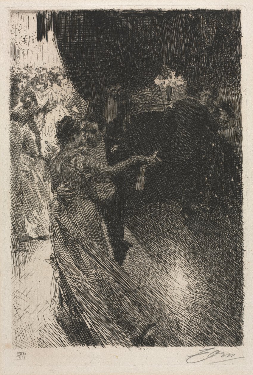 Vals, 1891. by Anders Leonard Zorn
