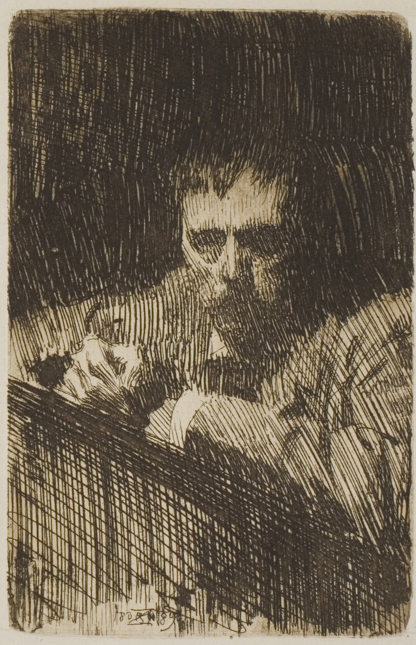 Bir Ressam-Etcher (Otoportre) by Anders Leonard Zorn