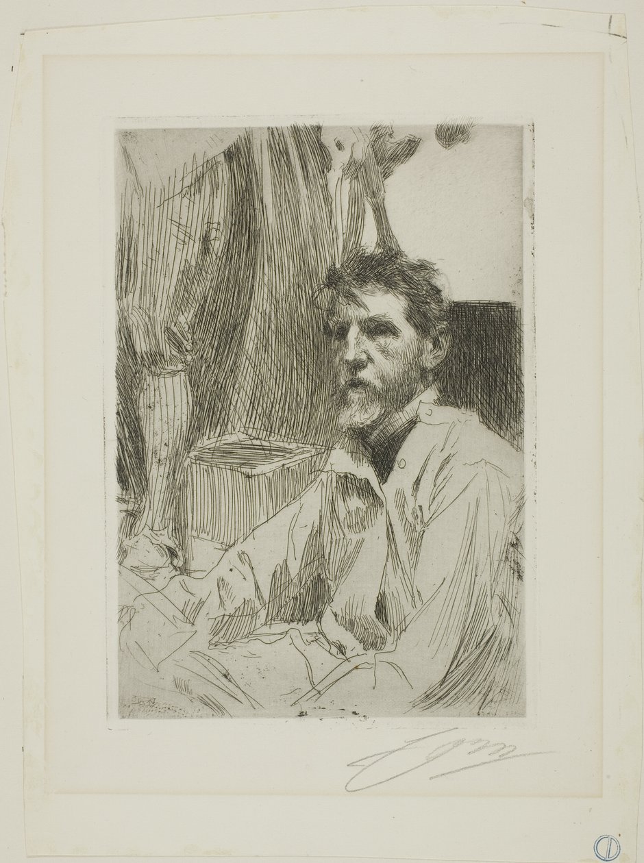 Ağustos Aziz Gaudens by Anders Leonard Zorn