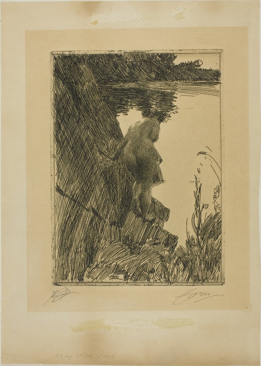 Yıkanan (Akşam) II by Anders Leonard Zorn