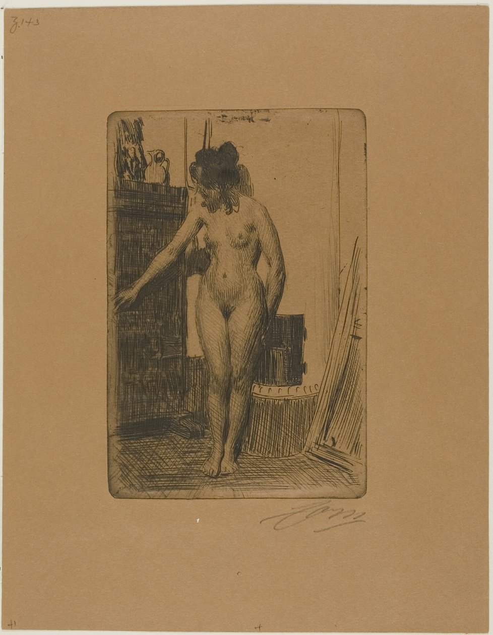 sobanın önünde by Anders Leonard Zorn