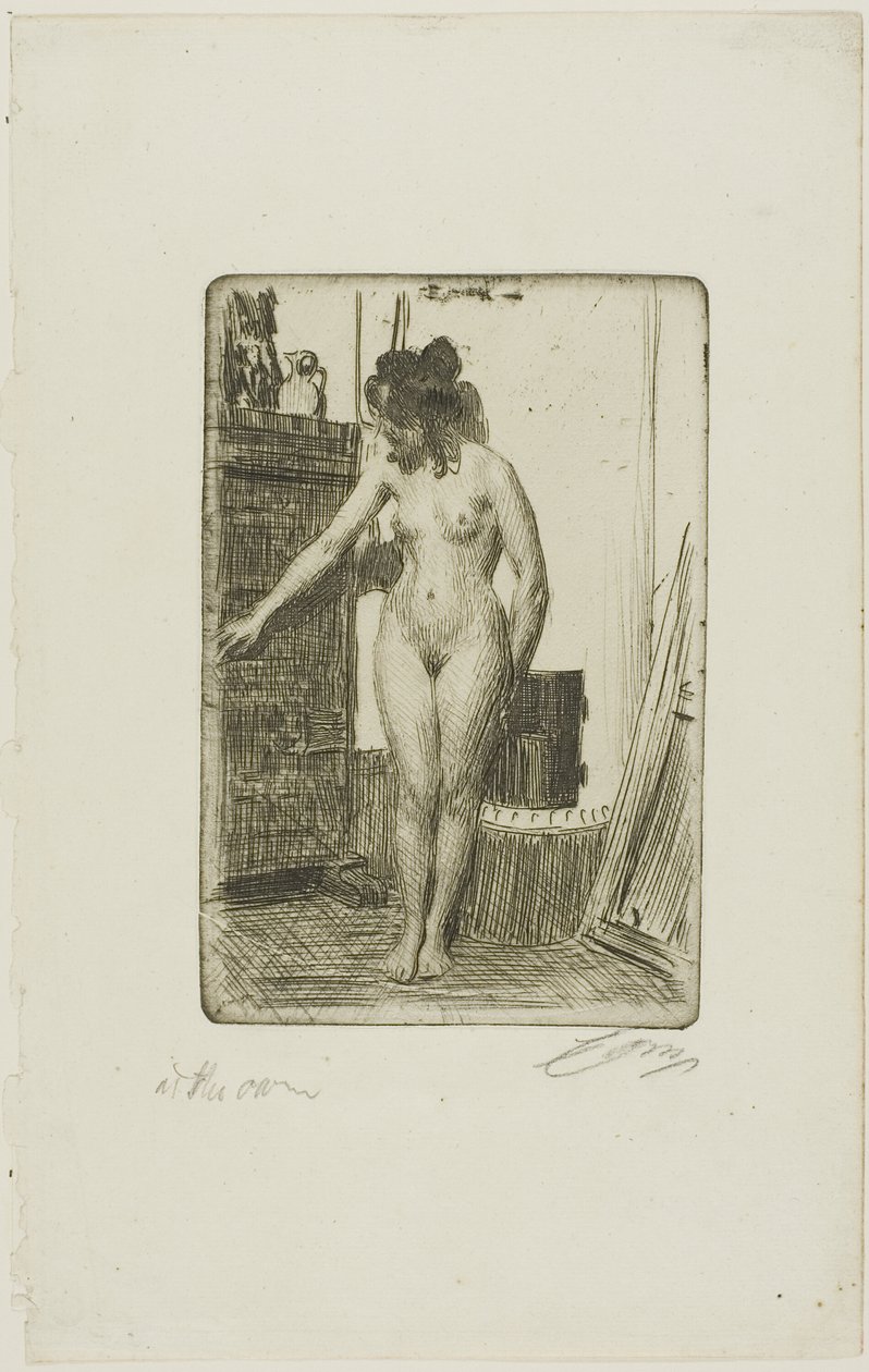 sobanın önünde by Anders Leonard Zorn