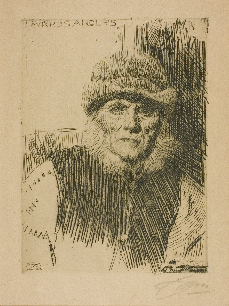Dalecarlian Köylü (Lavards Anders) by Anders Leonard Zorn