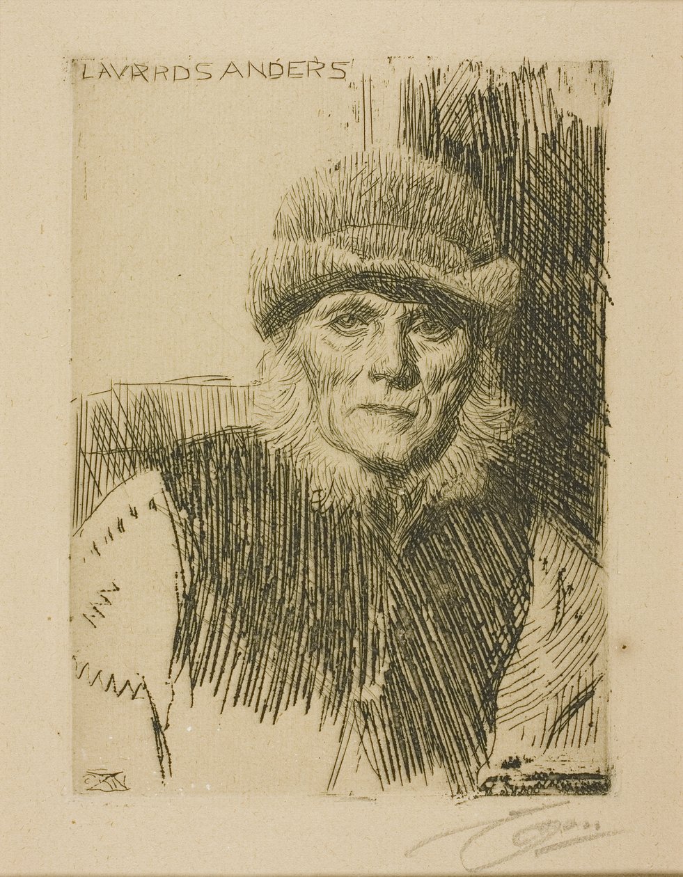 Dalecarlian Köylü (Lavards Anders) by Anders Leonard Zorn