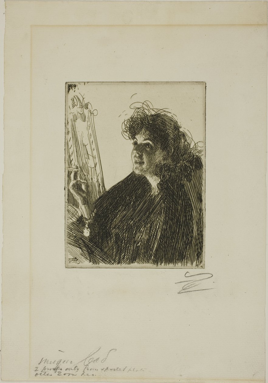 Sigara Ile Kız by Anders Leonard Zorn