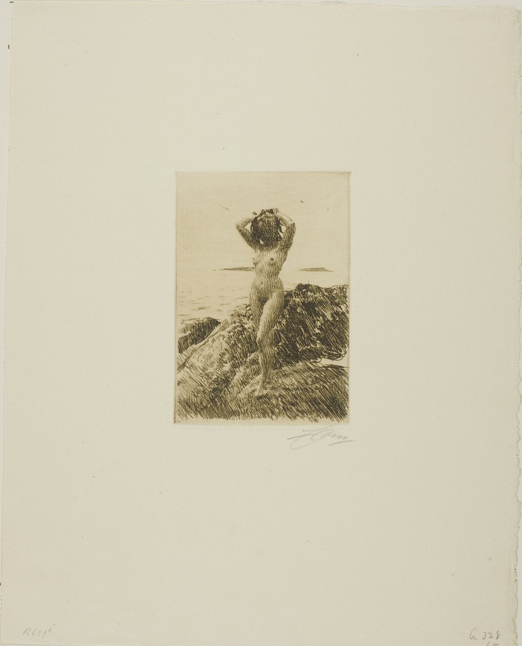 Hårtång (Deniz ağacı çelengi) by Anders Leonard Zorn