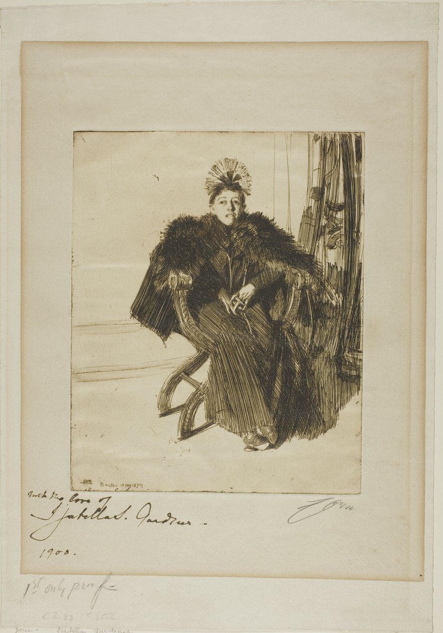 Isabella Gardner by Anders Leonard Zorn