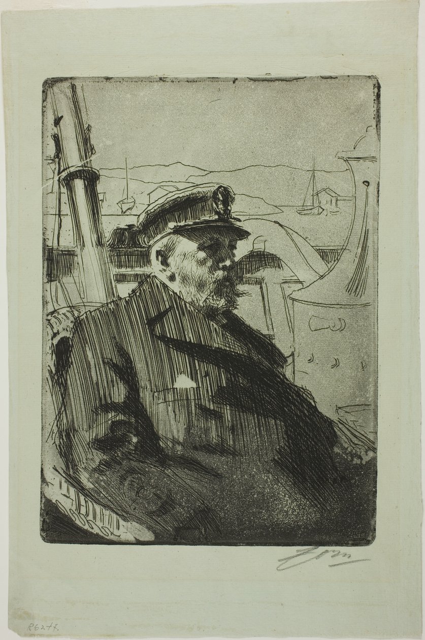Kral Oscar II (İkinci plaka) by Anders Leonard Zorn