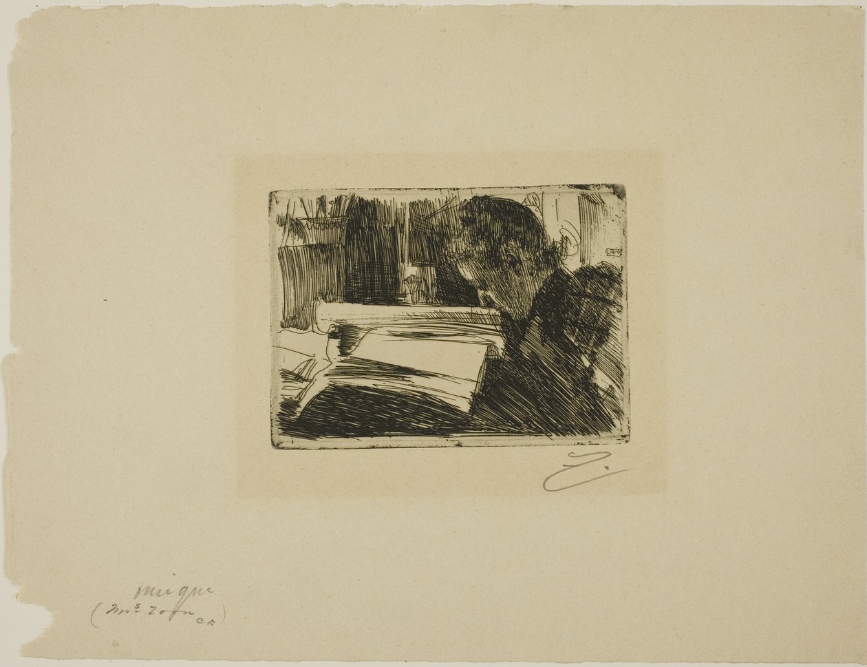 Lady Reading (Bayan Zorn) by Anders Leonard Zorn