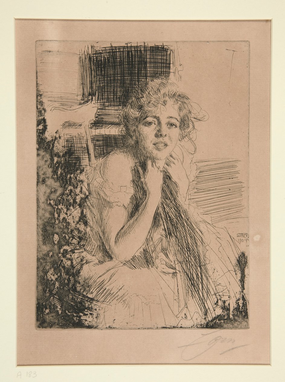 Mll. Emma Rasmussen by Anders Leonard Zorn