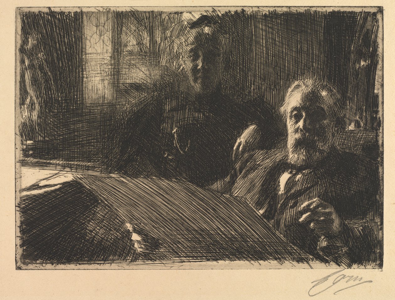 Bay ve Bayan Fürstenberg by Anders Leonard Zorn